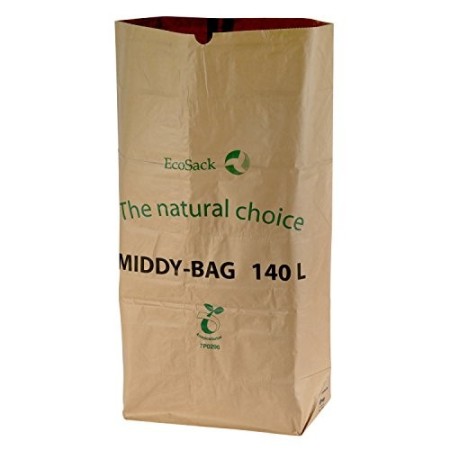 All-Green, 140 Litri (140L) Sacchi compostabili di Carta per Porta rifiuti carrellabili, 10 Sacchi