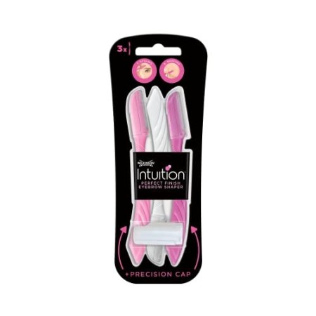 Wilkinson Sword Eyebrow Shaper - Confezione Da Rasoi Per Epilazione Sopracciglia E Viso Donna - 20 G, Rosa, 3 Unità