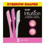 Wilkinson Sword Eyebrow Shaper - Confezione Da Rasoi Per Epilazione Sopracciglia E Viso Donna - 20 G, Rosa, 3 Unità