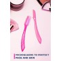 Wilkinson Sword Eyebrow Shaper - Confezione Da Rasoi Per Epilazione Sopracciglia E Viso Donna - 20 G, Rosa, 3 Unità