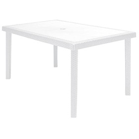 Grand Soleil 5117 Tavolo Polipropilene, 150X90, Boheme, Bianco
