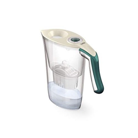 Laica Carmen Tosca Caraffa Filtrante, Crema/Verde Scuro, 27.62x9.4600000000000009x27.44 cm