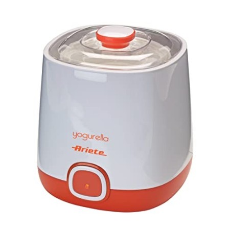 Ariete 621/1 Yogurella Yogurtiera Elettrica con Accessorio per Yogurt Greco, 20 W, 1 Liter, Plastica, Arancione