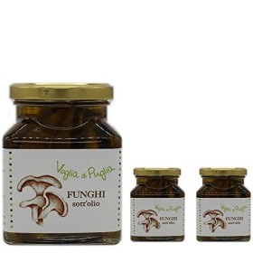 Voglia Di Puglia Funghi Cardoncelli Sottolio In Olio Extravergine D'oliva 3 Confezioni da 290 grammi
