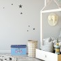 Relaxdays Pouf per Bambini, Contenitore per Giocattoli, Pieghevole, Bimbi e Bimbe, Salvaspazio, Principesse e Fate, Rosa, 36 x 6