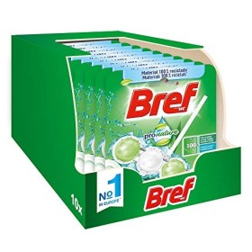 Bref Pro Nature Menta e Eucalipto, Detergente Profumatore In Pastiglie Igienizzante Bagno, Formato Scorta, 10 Pezzi