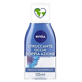 NIVEA Struccante Occhi Doppia Azione in Confezione da 6 x 125 ml, Struccante Bifasico con Estratti di Fiordaliso, Detergente Str