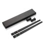 Crazy-M 2 Set Bacchette in Lega di Alta qualità Bacchette Bacchette Bacchette in Acciaio Inox con Supporto Set Regalo Bacchette