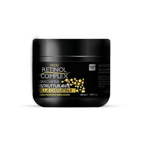 Maschera ristrutturante Keratin Therapy alla cheratina per uso professionale 100% made in italy senza parabeni 500 ml rinforzant