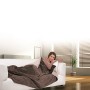 Imetec Intellisense Plaid Riscaldabile Singolo, Termocoperta con Tecnologia Intellisense, Morbida Microfibra Bicolore Reversibil