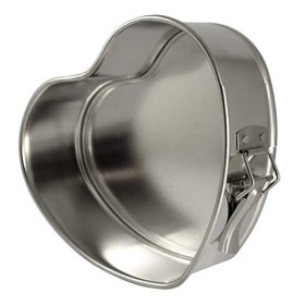 ZENKER Mini tortiera apribile a forma di cuore 21x18x7,5cm in Acciaio stagnato (colore: argento), quantità: 1 pezzo.