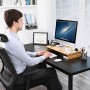 SONGMICS LLD201 - Supporto per Monitor Portatile, in bambù, 60 x 8,5 x 30,2 cm (L x A x P)