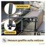 PiuPet® Rampa per cani grandi e piccoli - Caricabile fino a 80 kg - Utilizzabile per tutti i veicoli - Scala per cani pieghevol