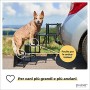 PiuPet® Rampa per cani grandi e piccoli - Caricabile fino a 80 kg - Utilizzabile per tutti i veicoli - Scala per cani pieghevol