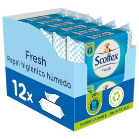 scottex Fresh, carta igienica umido – 12 confezioni da 40 (Totale 480 pezzi)