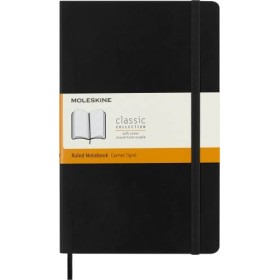 Moleskine Notebook Classic Copertina Morbida - Qaderno a Pagine Rigate , Large, Nero
