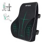 Cuscino Lombare Ortopedico, Carttiya Cuscino Sedia Ergonomico Memory Foam con Cinghie Regolabili per Auto Sedia Ufficio, Sciatic