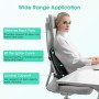 Cuscino Lombare Ortopedico, Carttiya Cuscino Sedia Ergonomico Memory Foam con Cinghie Regolabili per Auto Sedia Ufficio, Sciatic