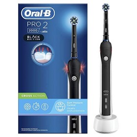 Oral-B Pro 2 2000 Spazzolino Elettrico Ricaricabile, 1 Spazzolino con Sensore di Pressione dello Spazzolamento Visibile, 1 Testi