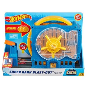 Hot Wheels- Rapina alla Banca, Playset per Macchinine con Veicolo Incluso, Giocattolo per Bambini 4+ Anni, GBF96