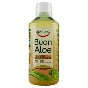 Equilibra Integratori Alimentari, BuonAloe Vera Extra, Integratore Aloe Vera da Bere Puro o Diluire in Altra Bevanda, Depurativo