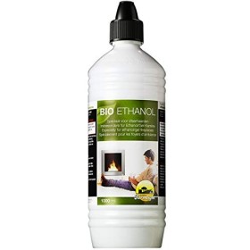 NOLABEL 1 L Bioetanolo Farmlight, 1 Bottiglia da 1 litro, combustibile Liquido Ecologico Naturale inodore per bio camini e stufe