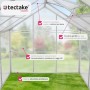TecTake Serra da Giardino in Alluminio e Policarbonato per Piante 250x185xh195 cm