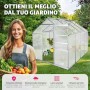 TecTake Serra da Giardino in Alluminio e Policarbonato per Piante 250x185xh195 cm
