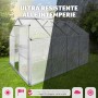 TecTake Serra da Giardino in Alluminio e Policarbonato per Piante 250x185xh195 cm