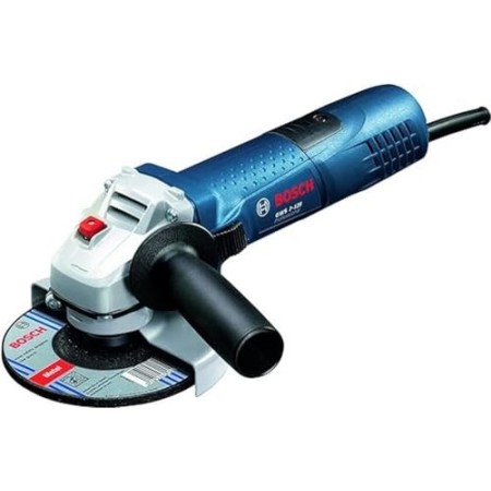 Bosch Professional Smerigliatrice Angolare GWS 7-125, Ø Disco: 125 mm, Impugnatura aggiuntiva, Flangia di Montaggio, Dado di se