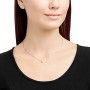 Swarovski Set Attract Round, Bianco, Placcatura Rodio