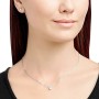 Swarovski Set Attract Round, Bianco, Placcatura Rodio