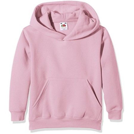 Fruit Of The Loom SS106B Cappuccio Bambino, Rosa (Light Pink), 9-11 anni (Taglia Produttore: 32)