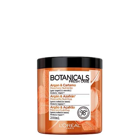 L'Oréal Paris Botanicals Cartamo Infusione di Nutrimento, Maschera per Capelli Secchi, 200 ml