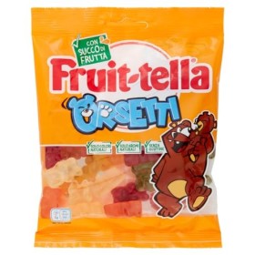 Fruittella Orsetti, Caramelle Gommose, Gusto Frutti Assortiti con Succo di Frutta, Senza Glutine, Formato Busta da 175 g