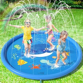 Peradix Tappetino Gioco d'Acqua per Bambini, (68 '' / 170 cm) Giocattoli Splash Play Mat Giochi all'Aperto Estate Giochi Acqua G