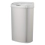 AmazonBasics - Pattumiera in acciaio inox, automatica, rettangolare, da 50 litri