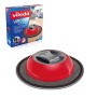 Vileda 149928 Virobi Robot Catturapolvere con Panno Usa e Getta, 25 W, 50 Decibel, polycarbonato, Nero/Rosso