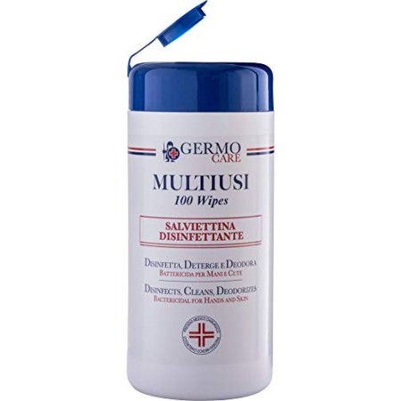 MultiUsi - Fazzolettini Disinfettanti, Attivo contro i Batteri, Deterge a Fondo, Deodora Rapidamente e Profuma la Pelle, Baratto