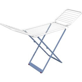 Gimi Perla 31037200 Stendibiancheria da Pavimento, Stendino a Cavalletto, con Ruote, Spazio di Stenditura 20 m, Resina 100%, 190