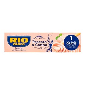 Rio Mare Tonno all'Olio di Oliva Pescato a Canna, 3 + 1 Lattine da 80g