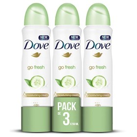 Dove Go fresh con cetriolo e the' verde, confezione 3x250 ml