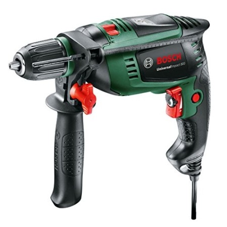 Bosch 603131100 Universal Impact 800 - Trapano Battente, Funzione KickBack Control, 800 W, 230 V, Verde