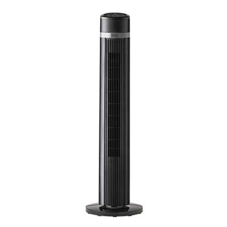 BLACK + DECKER BXEFT50E - Ventilatore a torre da 102 cm, 45W, 4 velocità, oscillante, controllo soft touch, timer 15 ore, telec