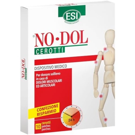 Esi No Dol - Dispositivo medico per donare sollievo in caso di dolori muscolari e articolari, 10 Cerotti