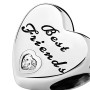 Pandora Donne Bead Migliori Amici del Cuore 925 Zirconia Trasparente - 791727CZ