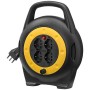 Vimar 0P32714 Avvolgicavo 10 metri, con 4 prese universali a standard italiano Sicury, spina 16A (grande) e disgiuntore termico 