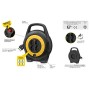 Vimar 0P32714 Avvolgicavo 10 metri, con 4 prese universali a standard italiano Sicury, spina 16A (grande) e disgiuntore termico 