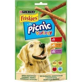 Purina Friskies Picnic Variety Snack Cane con Manzo, Pollo e Agnello, 8 Confezioni da 126 g Ciascuna