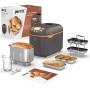 Imetec La Panetteria +Zeroglu, Macchina per Pane, Ciabatte, Panini, Dolci con Farine Naturali e Senza Glutine, 20 Programmi, 2 P